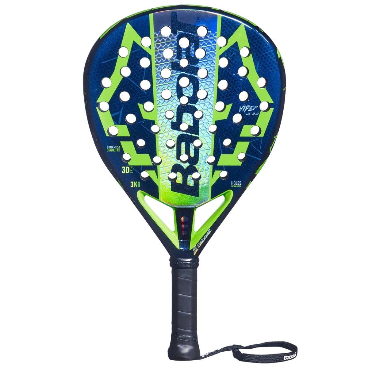 راکت پدل بابولات خوان لبرون 2026 FW مدل Babolat Viper Juan Lebron 3.0 با طراحی آبی و سبز