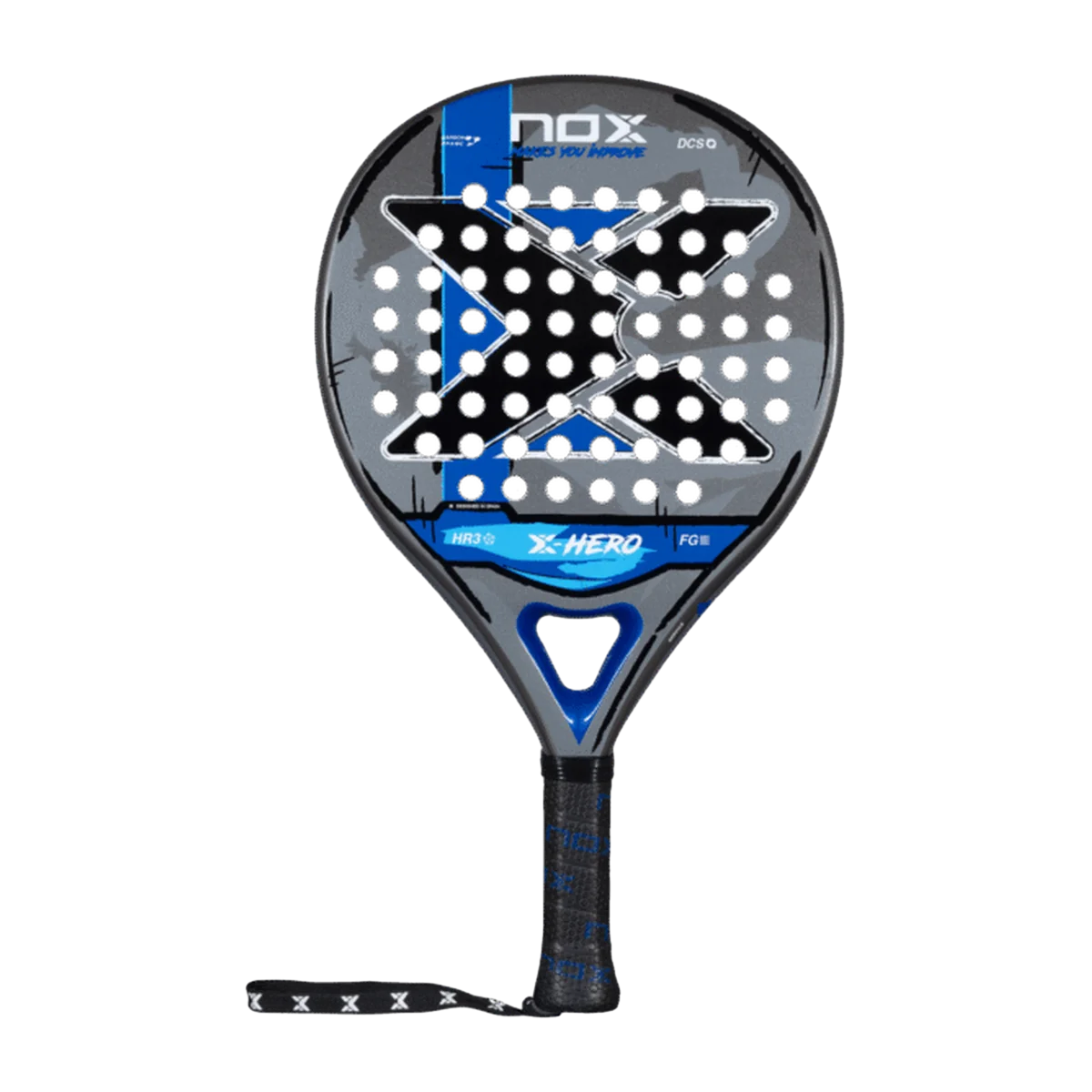 راکت پدل NOX X-Hero Blue 2026 نمای روبرو
