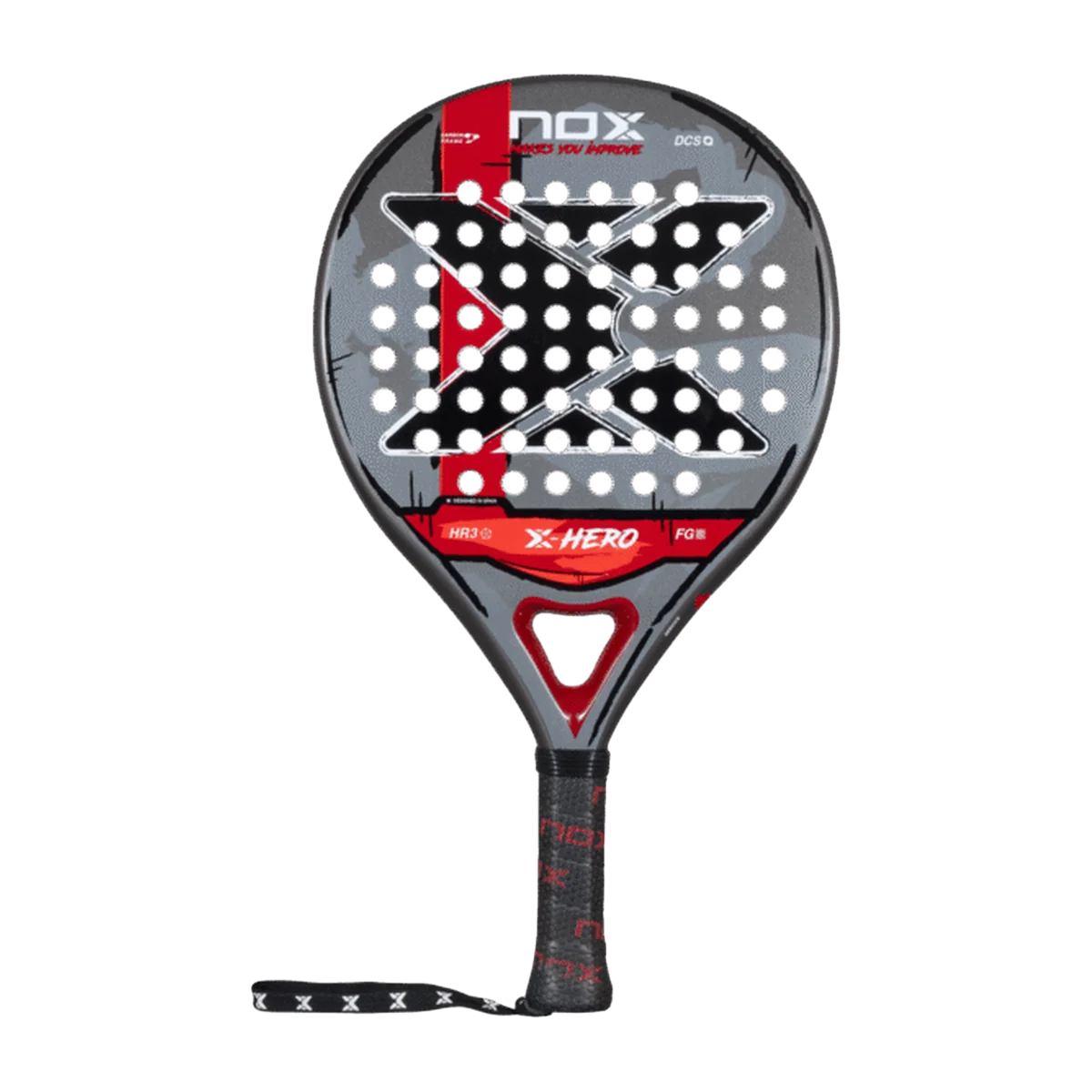 راکت پدل NOX X-Hero Red 2026 نمای روبرو