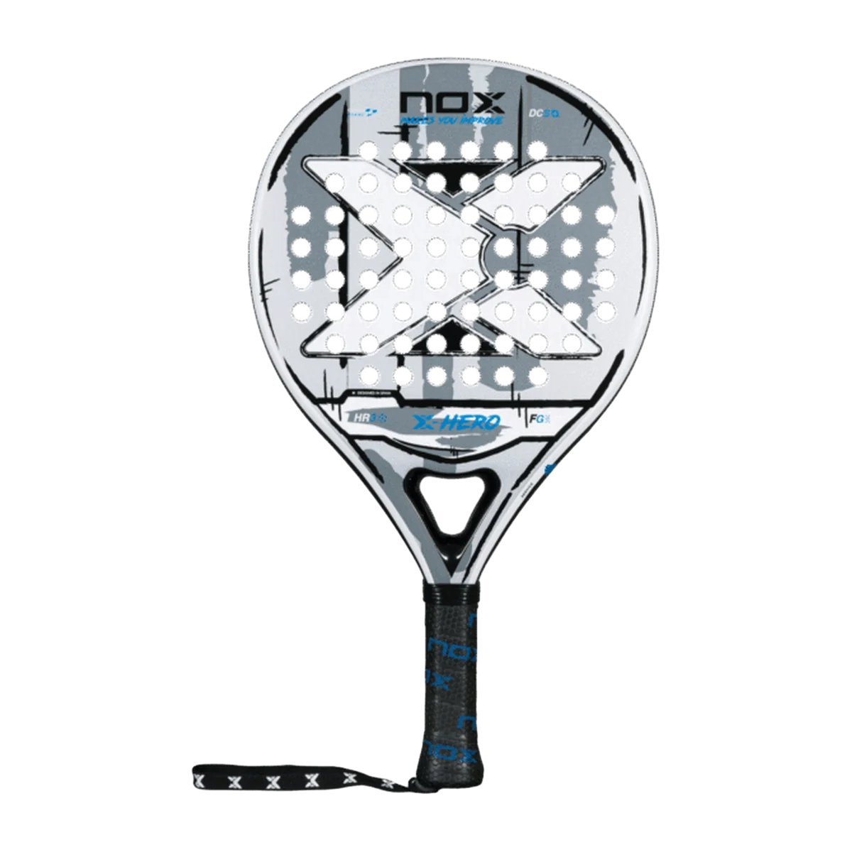 راکت پدل NOX X-Hero White 2026 نمای روبرو