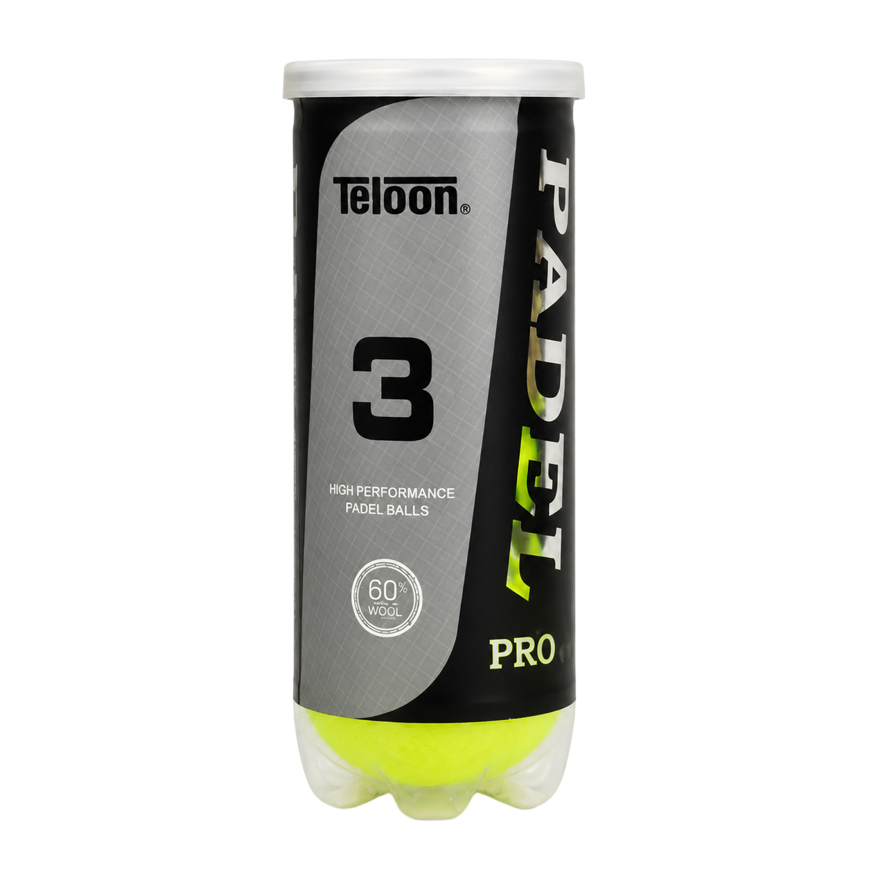 ​توپ پدل تلون مدل پرو (Teloon Padel Pro) - قوطی 3 عددی