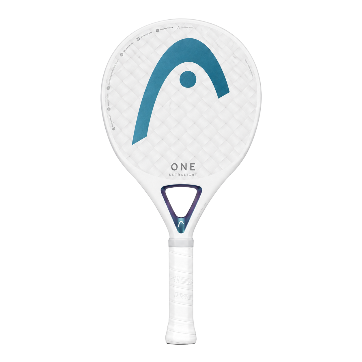 HEAD One Ultralight White 2025 راکت پدل هد سفید نمای جلو