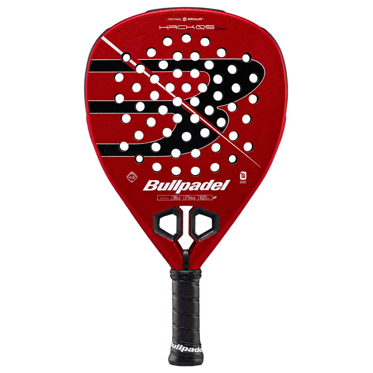 Bullpadel Hack 05 CMF 27 - نمای روبرو راکت پدل