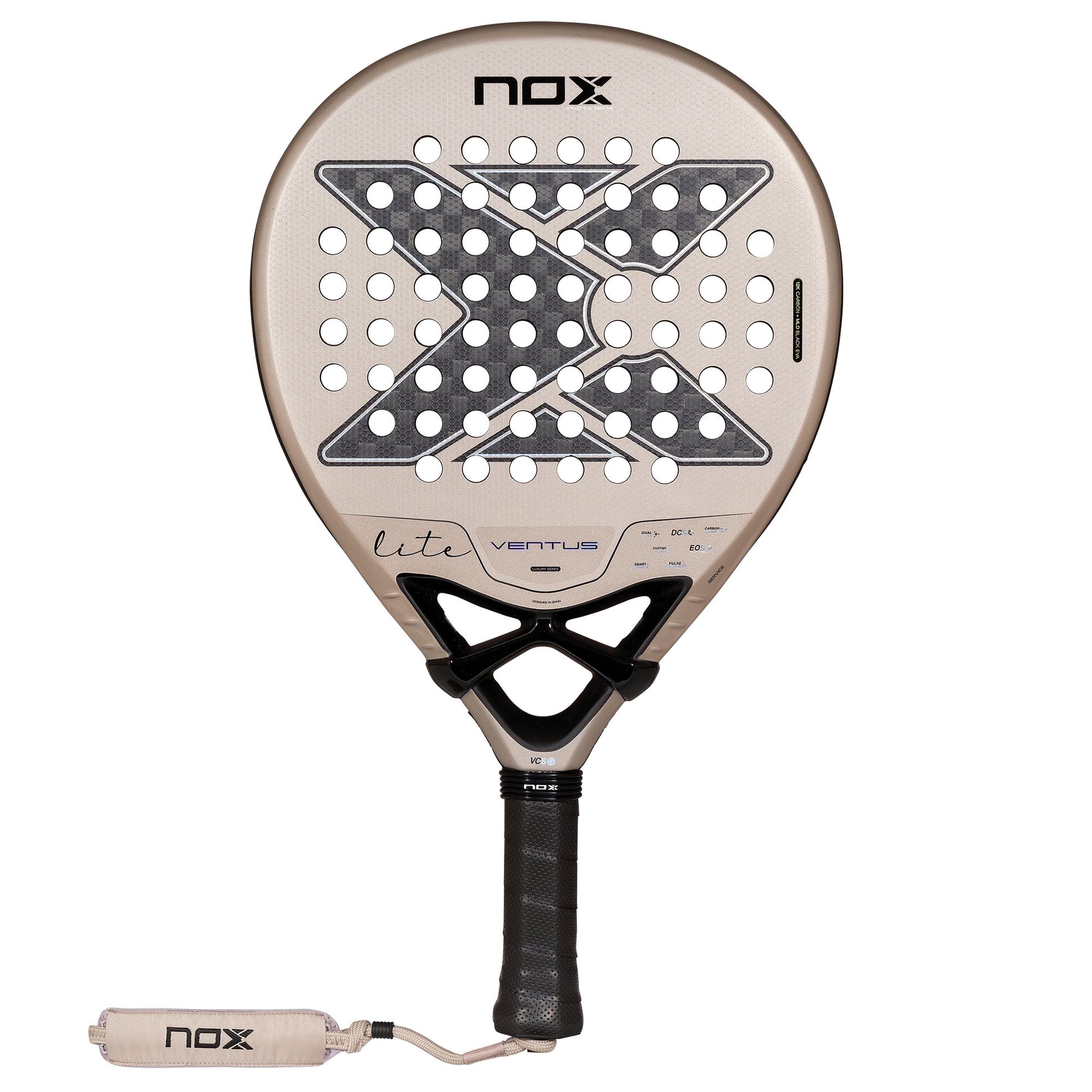 راکت پدل NOX Ventus Hybrid 12K Lite 2027 نمای روبرو