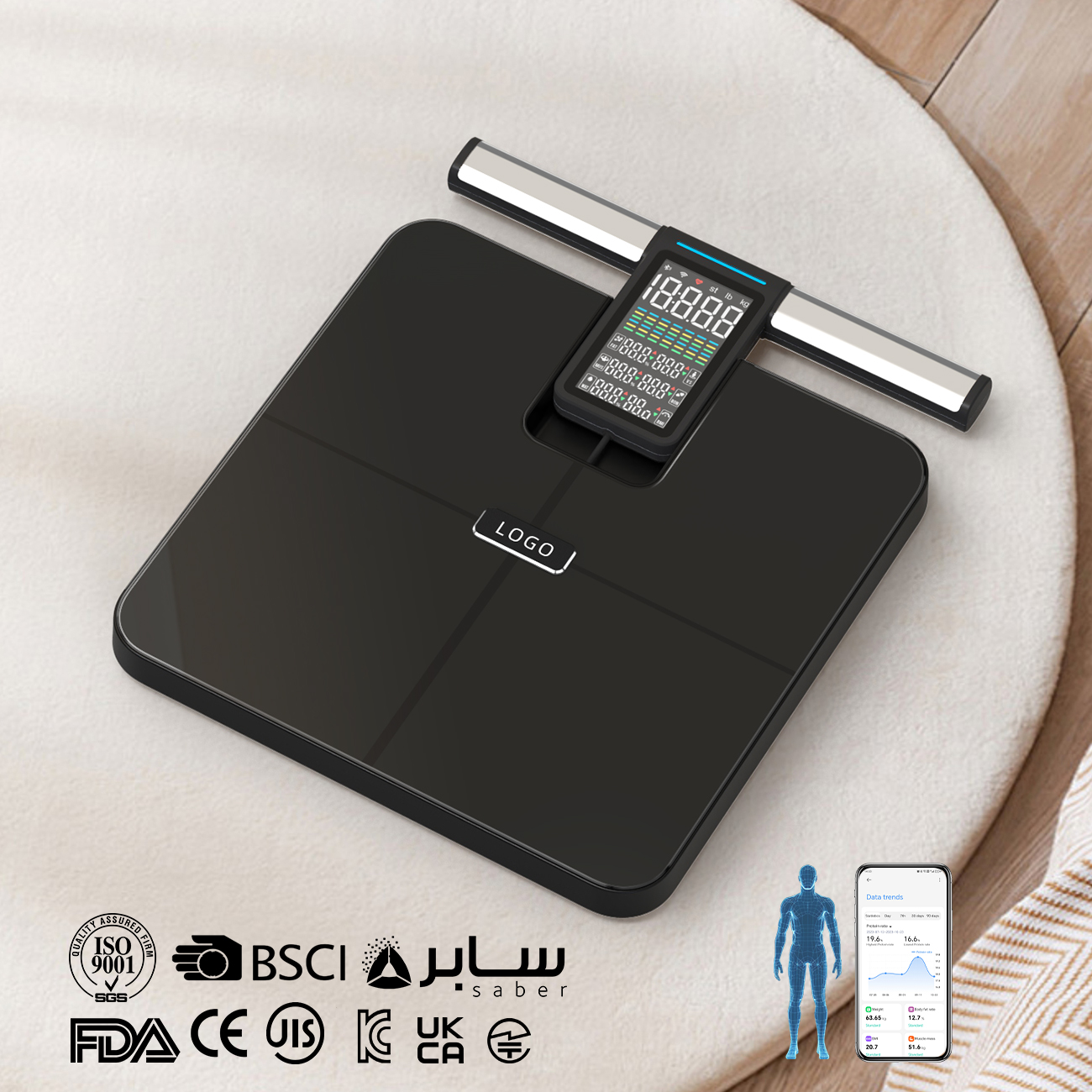 دستگاه آنالیز ترکیبات بدن FitScan Max 8 مدل CF625BLE+WiFi
